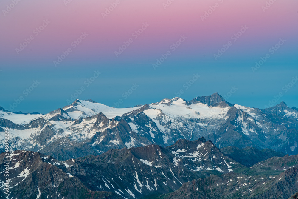 Fototapeta premium snow covered mountains in winter