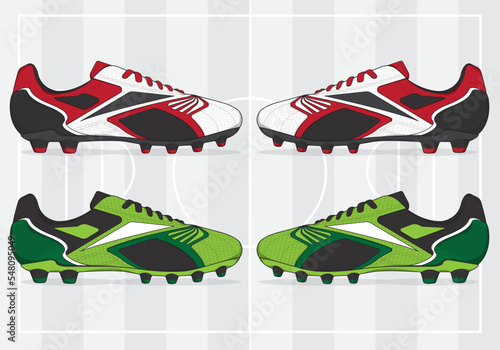 football jersey uniform shoes template set kit