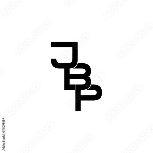 jbp letter initial monogram logo design