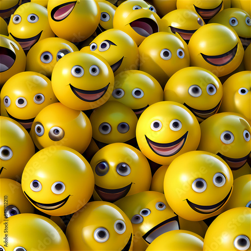 Yellow smiling sphere