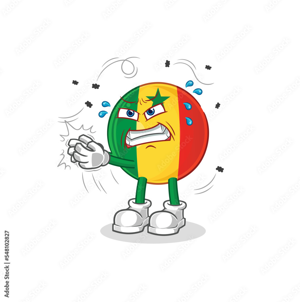 senegal swat fly character. cartoon mascot vector senegal swat fly character. cartoon mascot vector