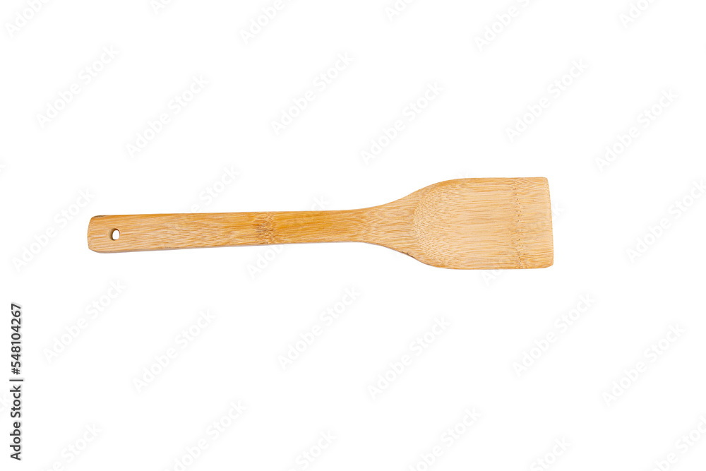 A wooden spatulas for cooking on white background. A wooden spatulas for cooking on white background.