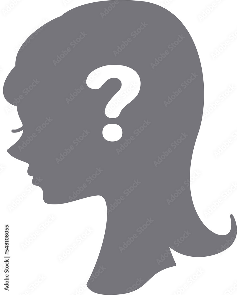 女性のシルエット 女性のシルエット