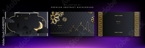 Realistic three dimensional ramadan background with arabic ornamental mandala pattern and mosque. Vector illustration for presentation design, flyer, social media cover, web banner, greeting card