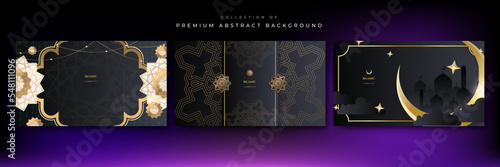 Realistic three dimensional ramadan background with arabic ornamental mandala pattern and mosque. Vector illustration for presentation design, flyer, social media cover, web banner, greeting card