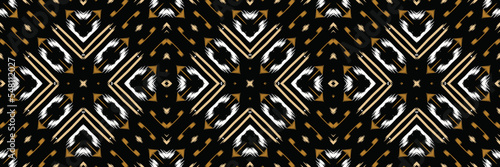 Ikat Seamless Pattern Asian design Embroidery, Ikat pattern vector Digital textile Asian Design for Prints Fabric saree Mughal Swaths texture Kurti Kurtis Kurtas, Motif Batik