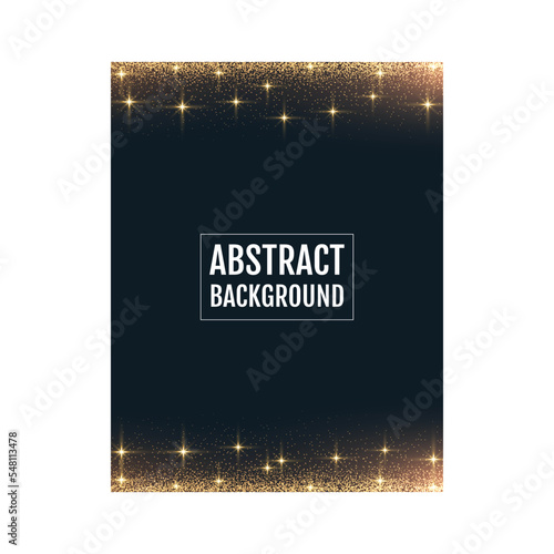 Golden light sparkles luxury Background