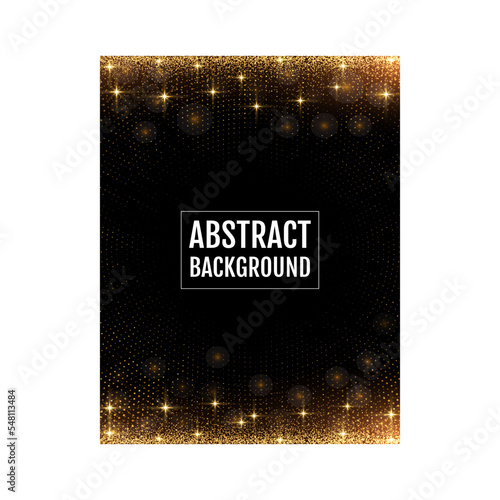 Golden light sparkles luxury Background