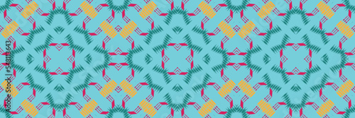 Ikat fabric tribal cross Geometric Traditional ethnic oriental design for the background. Folk embroidery, Indian, Scandinavian, Gypsy, Mexican, African rug, wallpaper.