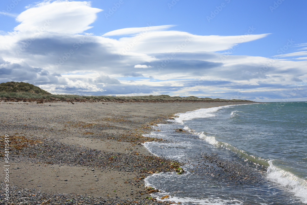 Wreckages on San Gregorio beach, Chile historic site