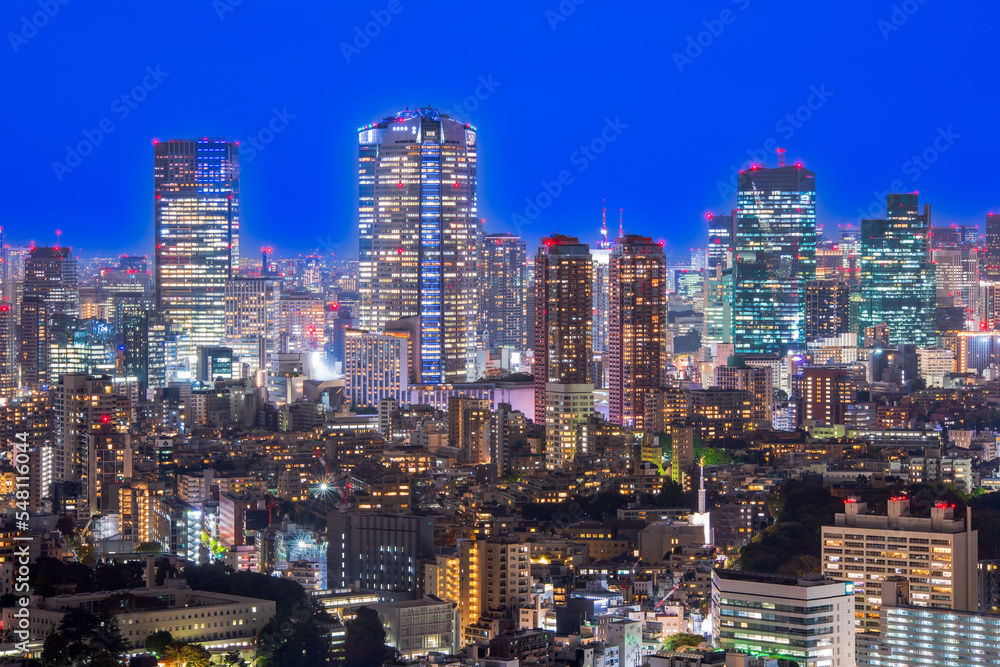 東京 恵比寿ガーデンプレイスからの夜景 東京 恵比寿ガーデンプレイスからの夜景