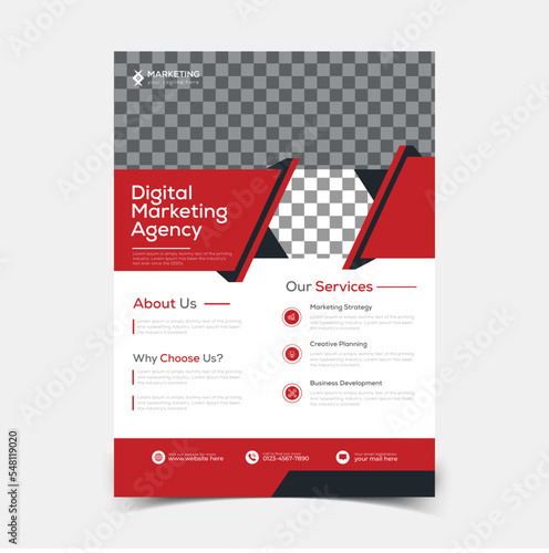 Corporate business flyer template