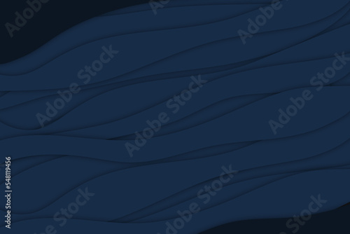 Abstract dark blue background paper cut design graphic pattern noodles texture 