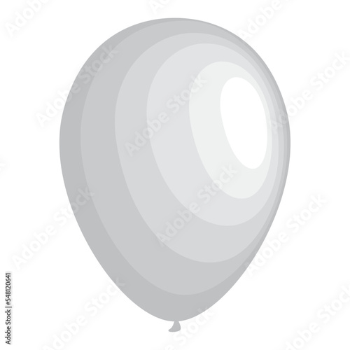 white balloon helium floating