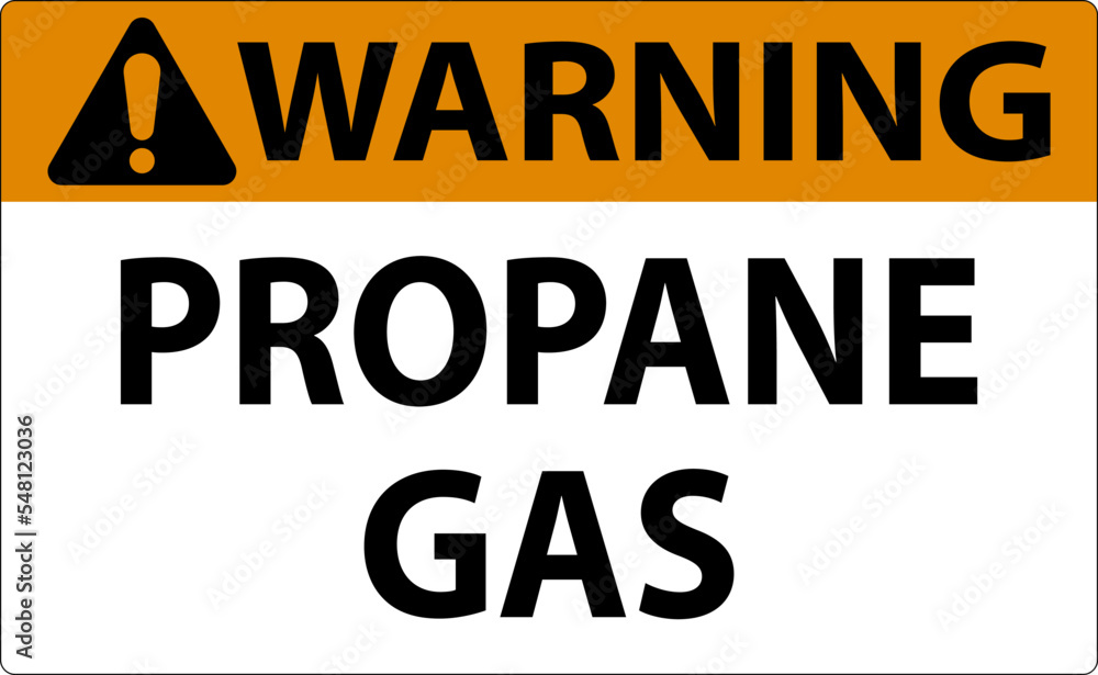 Symbol Propane Warning Label, Propane Gas Sign Symbol Propane Warning Label, Propane Gas Sign