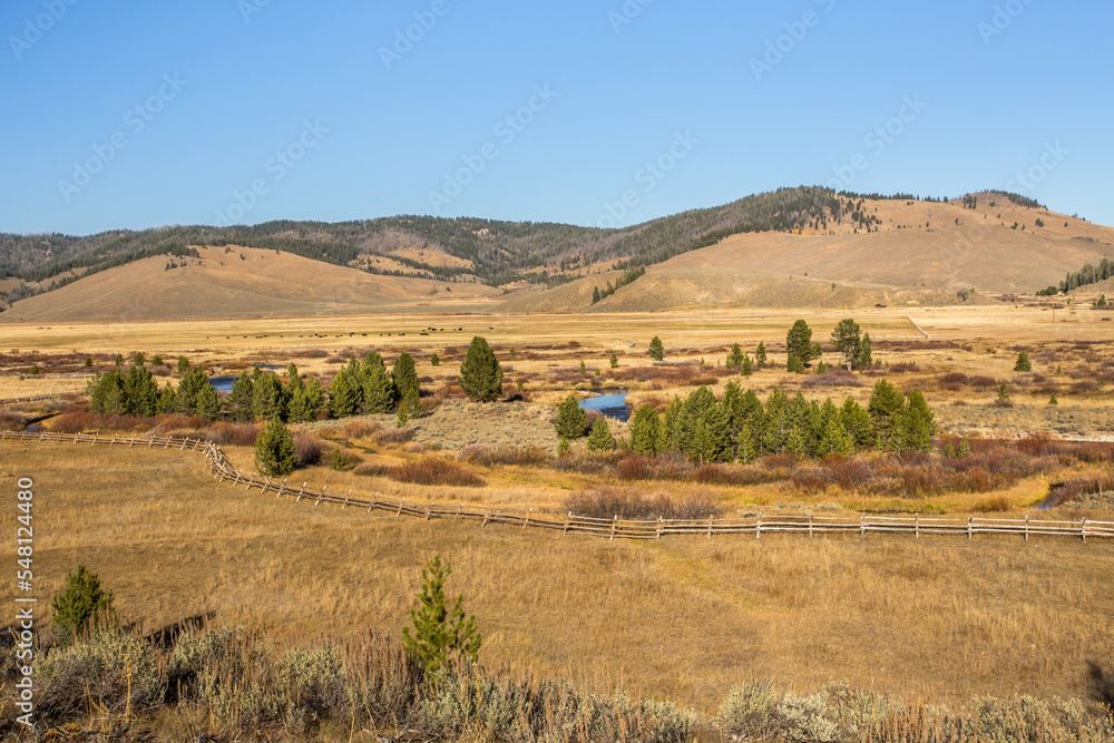 Rural autumn landscape in Idaho Rural autumn landscape in Idaho