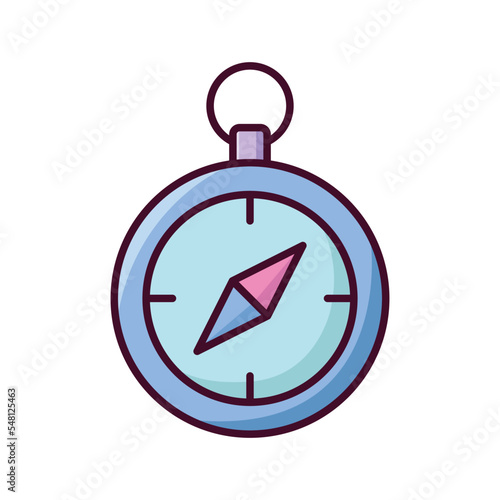 Free Download compass icon vector design template in white background - GFXLoad