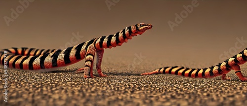 Foto Giant Desert Centipede Animal. Illustration Artist Rendering