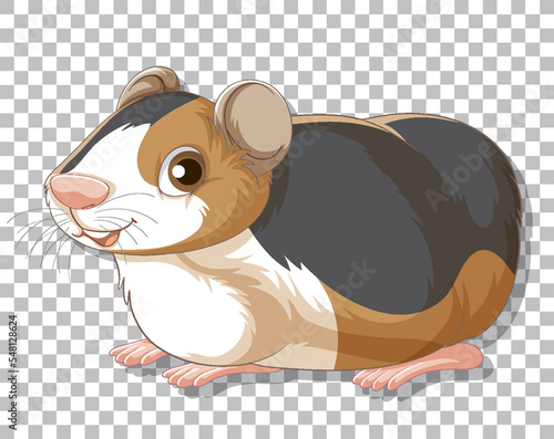 Hamster in cartoon style