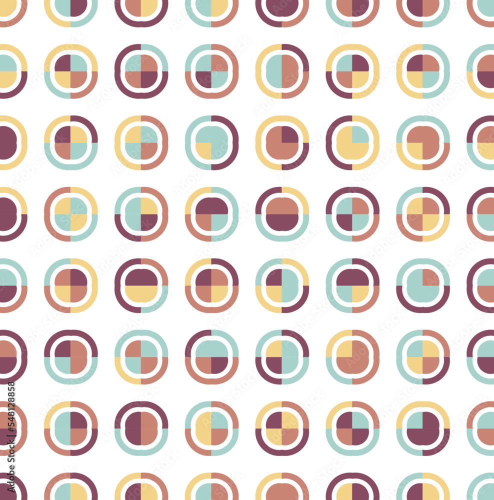 Geometric Circle shape Bauhaus pattern. Vector design and modern colorful art. Abstract Bauhaus design pattern. Geometric Circle shape Bauhaus pattern. Vector design and modern colorful art. Abstract Bauhaus design pattern.