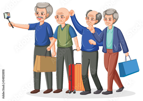 Group of senior people