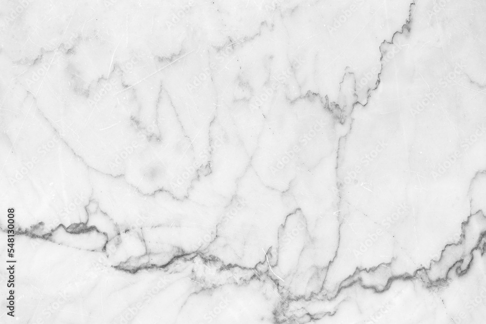 Obraz premium natural White marble texture for skin tile wallpaper luxurious background. Creative Stone ceramic art wall interiors backdrop design. picture high resolution.