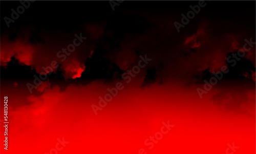 Abstract red smoke mist fog on a black background. Texture, isolated.