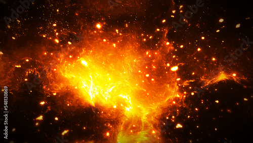 火花　火の粉　爆発　火　炎　ファイア　火山