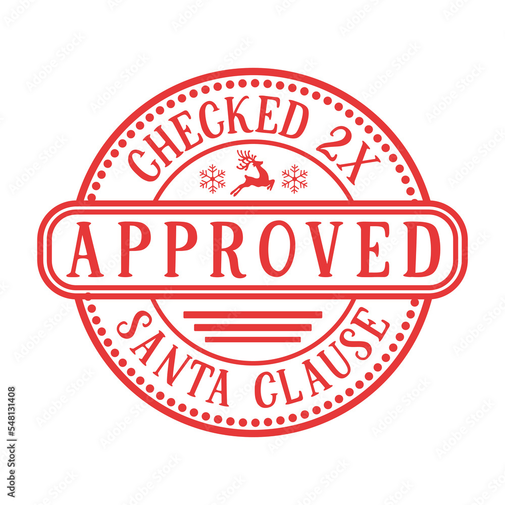 Checked 2x approved Santa clause