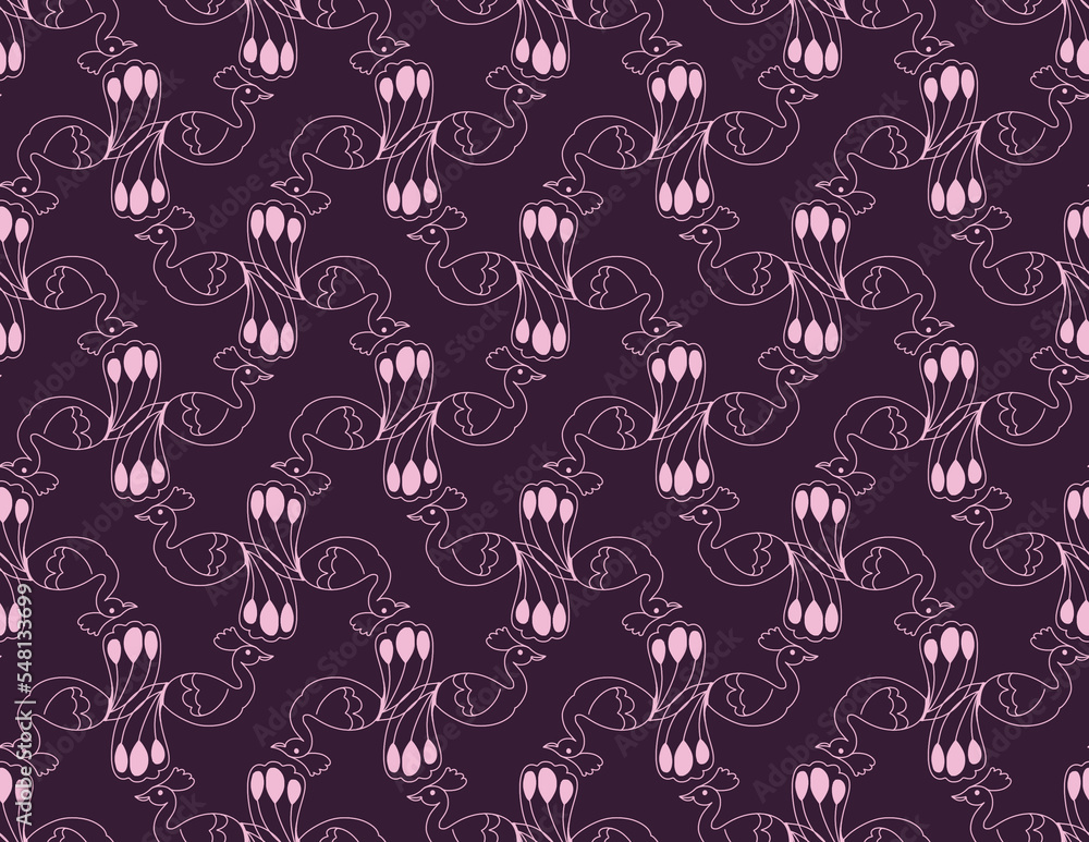 Fototapeta premium seamless floral pattern