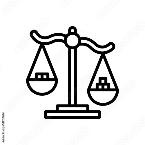 Black line icon for advantages