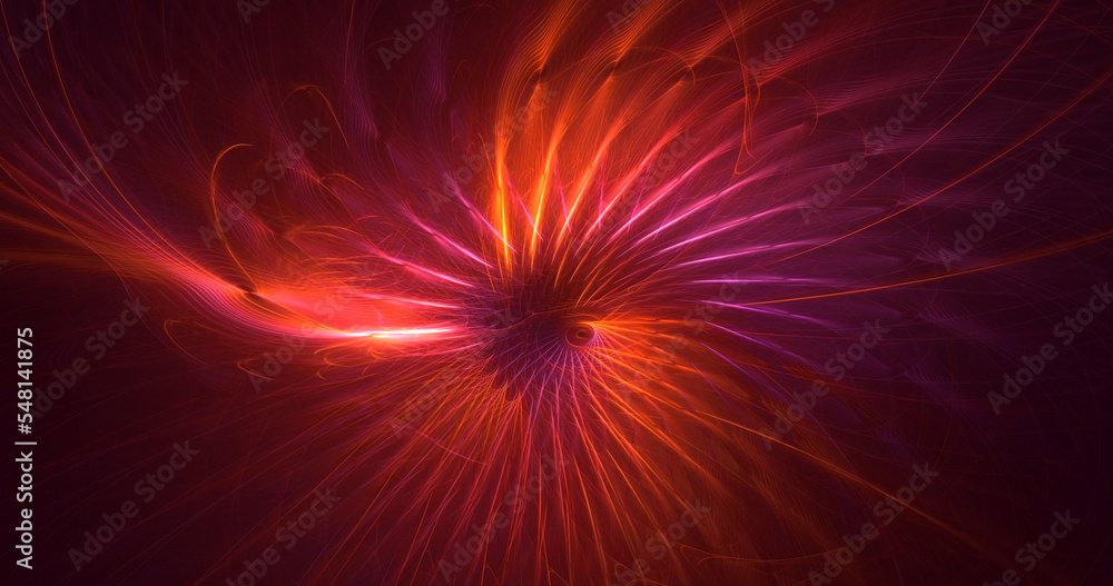 3D rendering abstract multicolor technology fractal light background 3D rendering abstract multicolor technology fractal light background