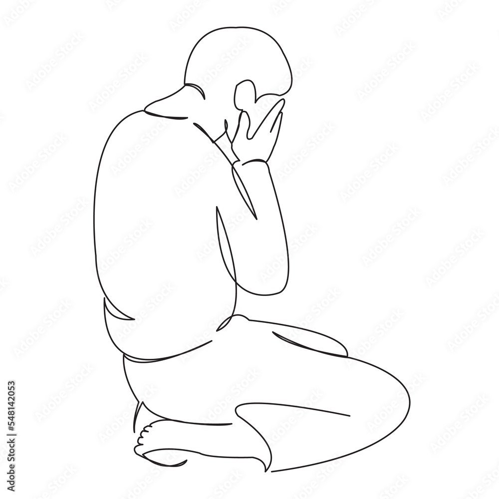 muslim prays