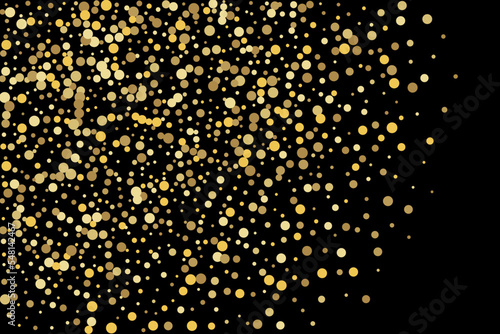 Gold glitter confetti, great design for any purpose. Party decor. © niko180180