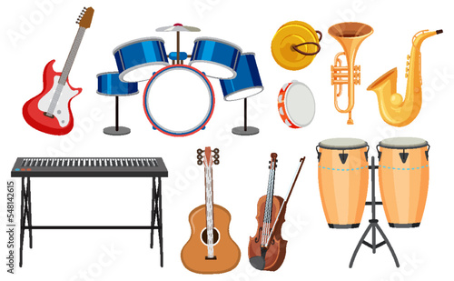 Set of musical instruments