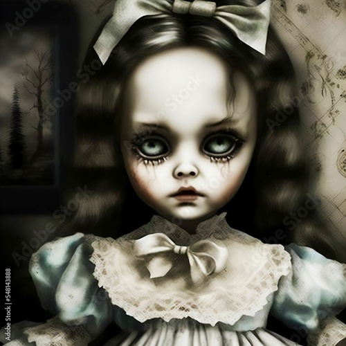 Haunted Doll | Created Using Midjourney and Photoshop