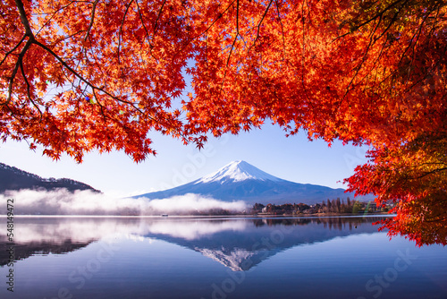 富士山と紅葉