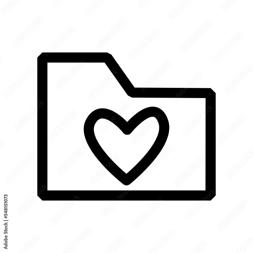 Folder Favorite Heart Storage Data Folder Favorite Heart Storage Data