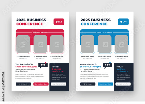 Elegant Corporate Business Conference Flyer Template