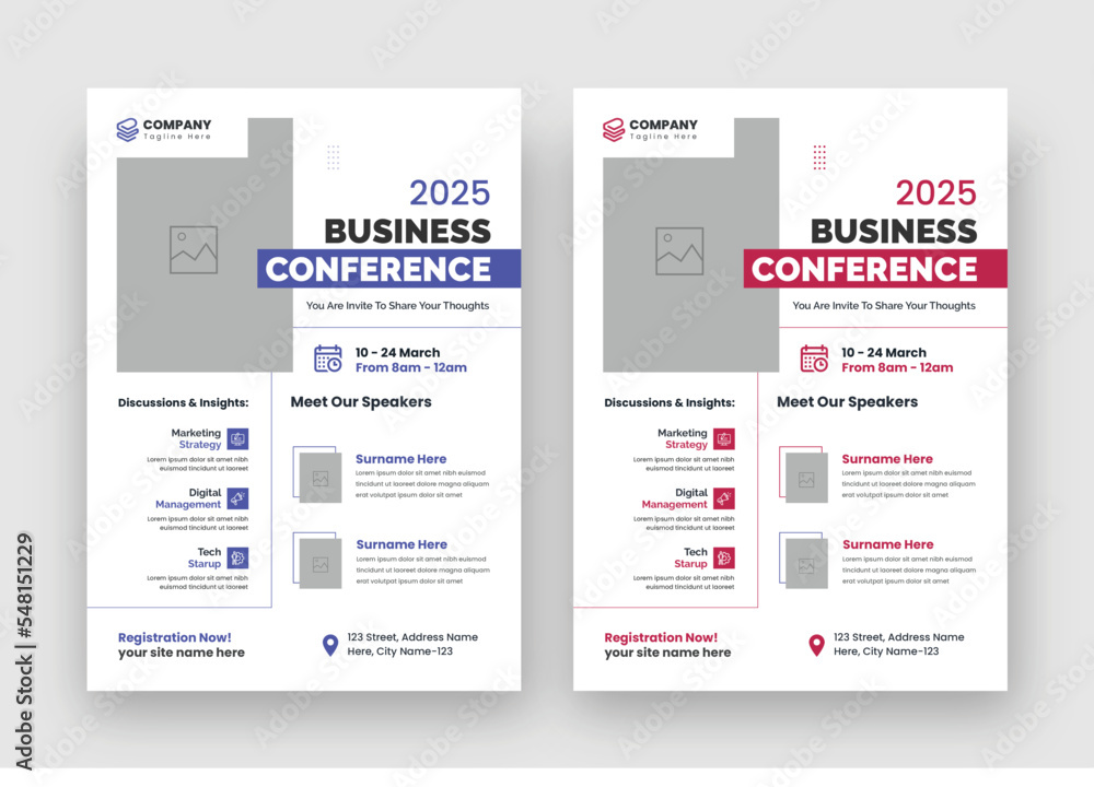 Modern Conference Flyer Design, 2024 Conference Flyer