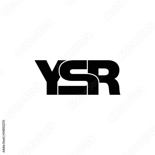 YSR letter monogram logo design vector