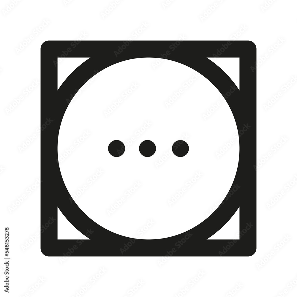 Tumble dry high heat icon. Laundry washing vector illustration Tumble dry high heat icon. Laundry washing vector illustration