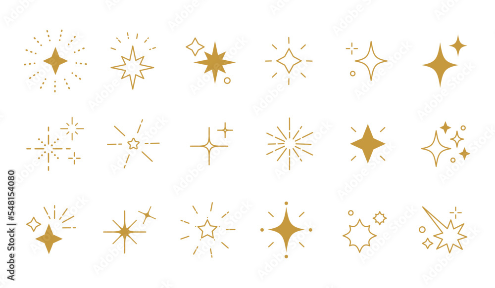 Glitter star sparkle icon set.Seamless vector illustration. Glitter star sparkle icon set.Seamless vector illustration.