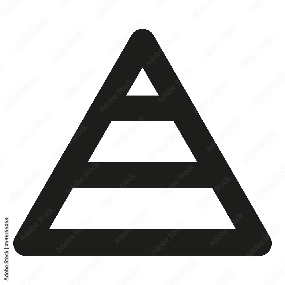 pyramid chart icon in different icon. illustration pyramid chart icon in different icon. illustration