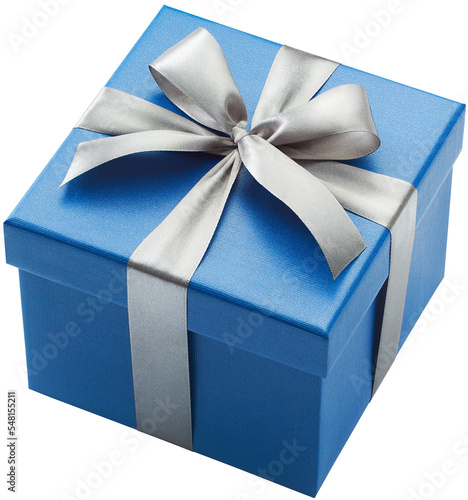 Naklejka Blue Gift Box Isolated