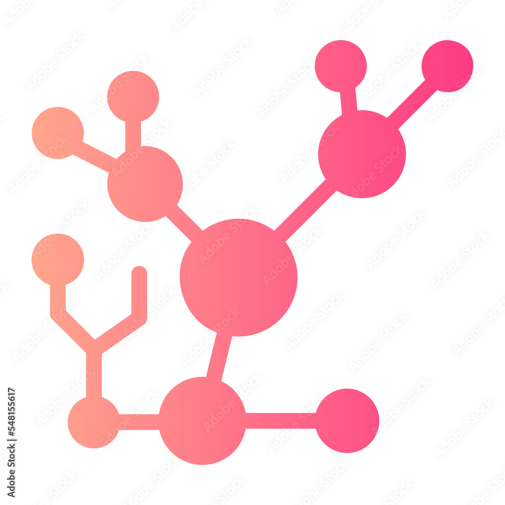 molecular structure gradient icon molecular structure gradient icon