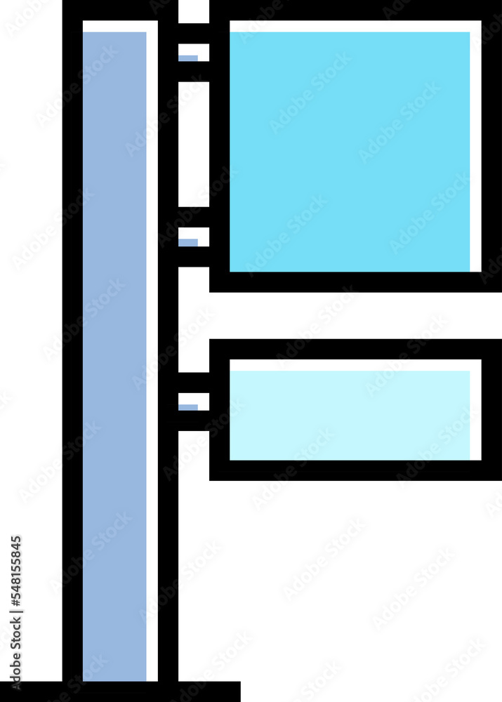 blue street signage and signpost icon blue street signage and signpost icon