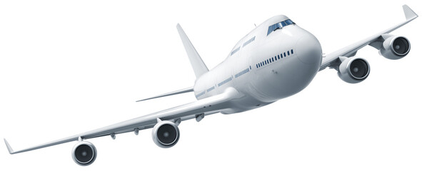 Ingelijste posters Bibliotheek Airplane isolated  © phive2015