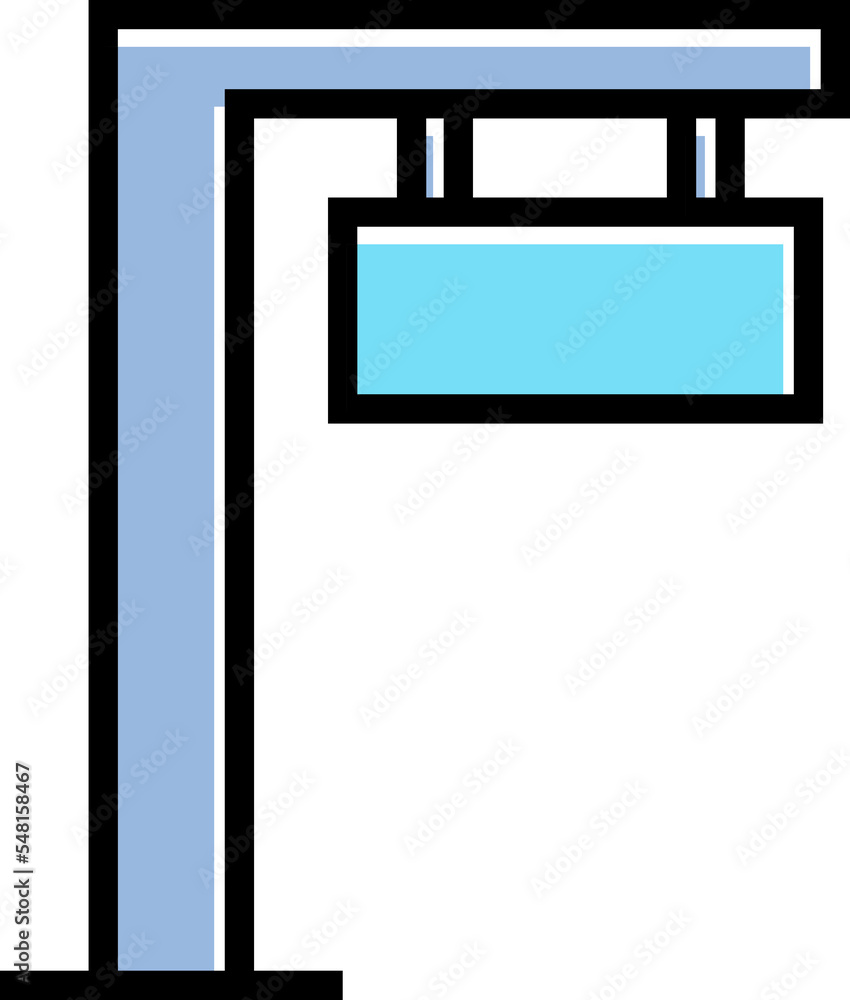 blue street signpost illustration blue street signpost illustration