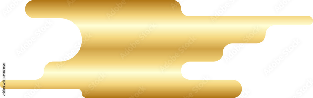 Obraz premium Abstract Gold Minimal Round Shape Vector